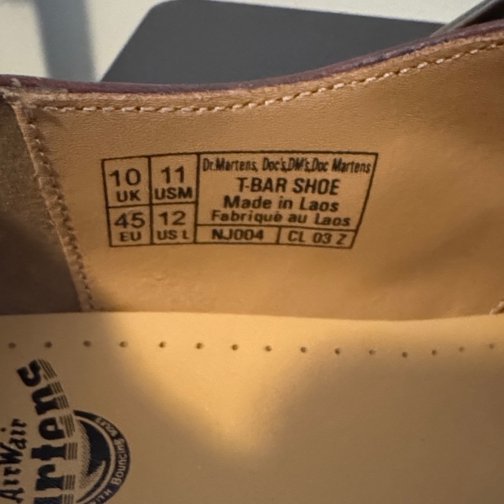 Dr Marten Mary Jane T-bar New Leather Brown Regency - Picture 5 of 6